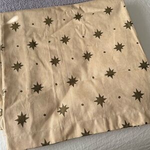 Waverly Beige Shower Curtain Panel with Gold  Star Pattern 😍